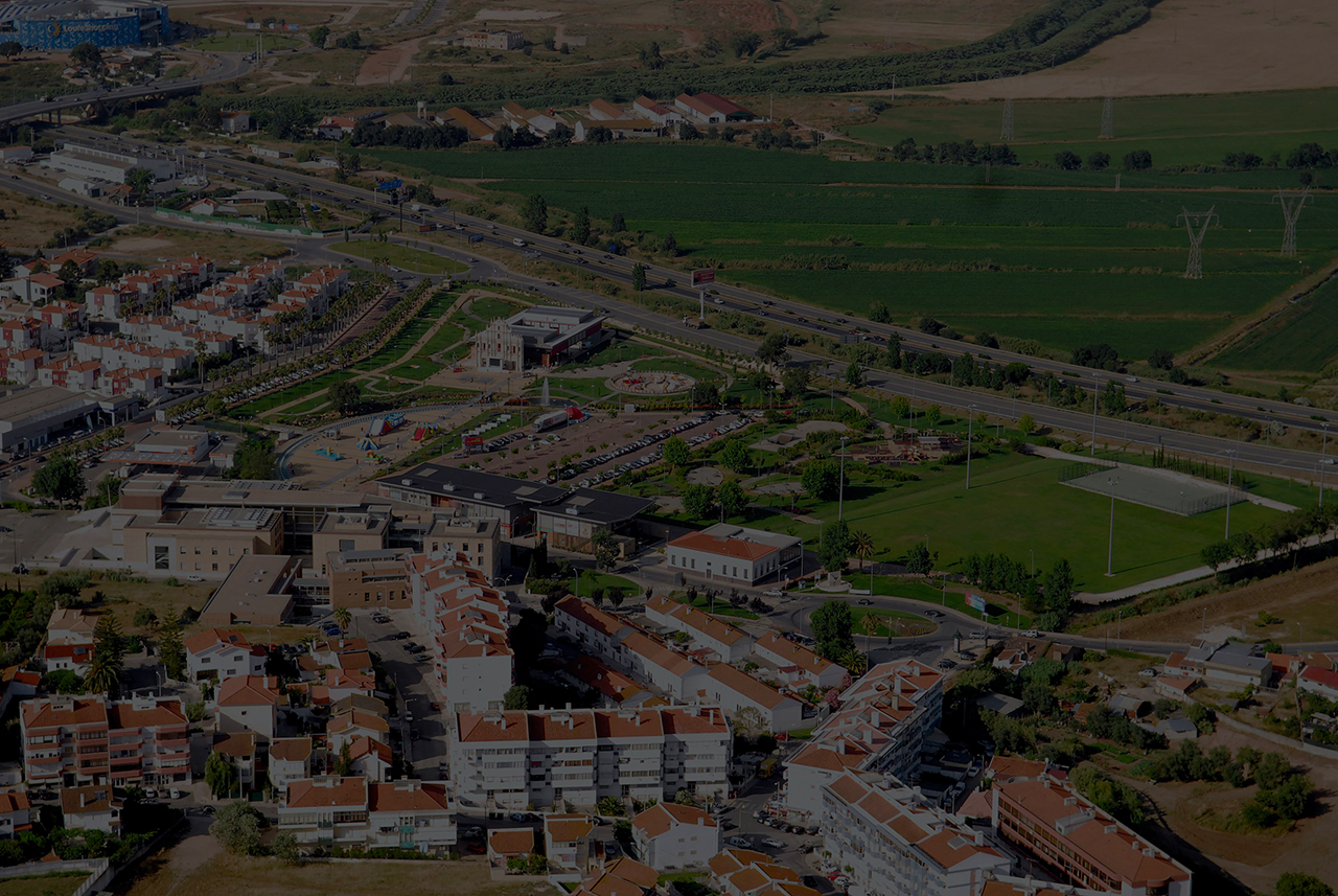 Vista aérea do Parque da Cidade e zona envolvente